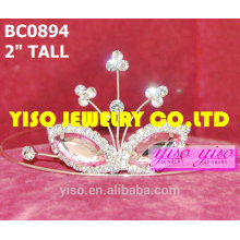 Simples tiaras de cristal de design